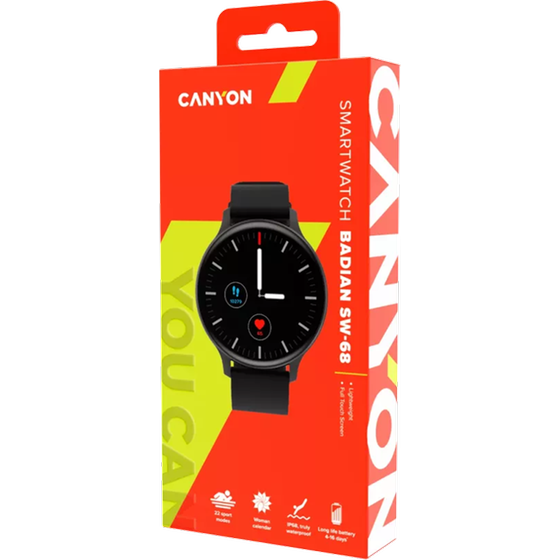 Smartwatch Canyon Badian SW-68 45mm - Black image 3