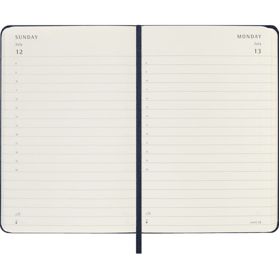 Ημερολόγιο Ημερήσιο Moleskine 2026 12Μ Pocket Saphire Blue Hard image 3