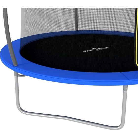 VidaXL Σετ Τραμπολίνου Στρογγυλό 244x55cm για έως 100kg - Μαύρο/ Γκρι/ Μπλε image 3