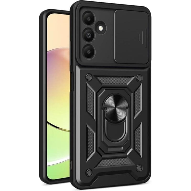 BODYCELL Θήκη Samsung Galaxy A15 - Bodycell Armor Slide Ring Holder - Black