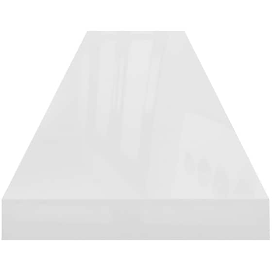 Ράφι Τοίχου VidaXL από MDF 120x23.5x3.8 cm - Λευκό/Γυαλιστερό image 3