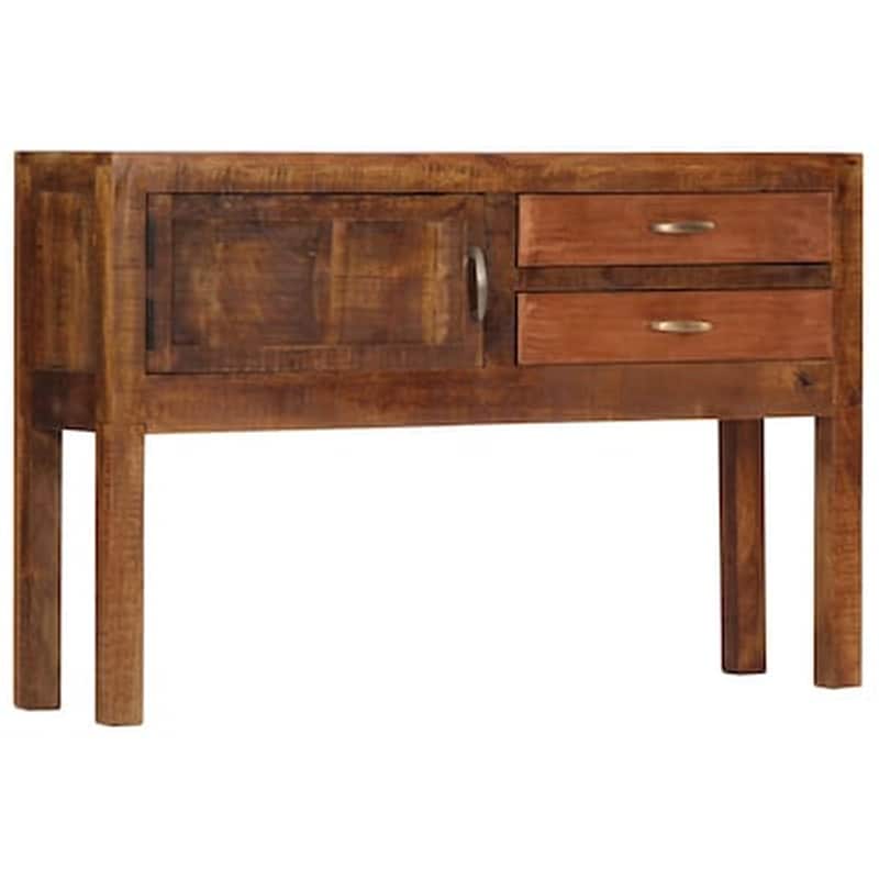 VIDAXL Κονσόλα Vidaxl από Μασίφ Ξύλο Μάνγκο 118x30x75 cm - Καφέ