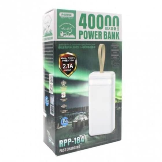 Powerbank Remax RPP-184 40.000 mAh - Μαύρο image 1