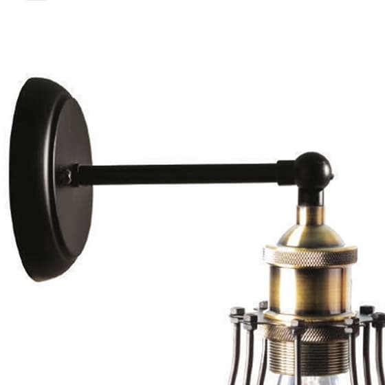 Απλίκα Τοίχου Homelighting Tuko 77-2157 Μεταλλική 10x20x32 cm - Μαύρη/Μπρονζέ image 2