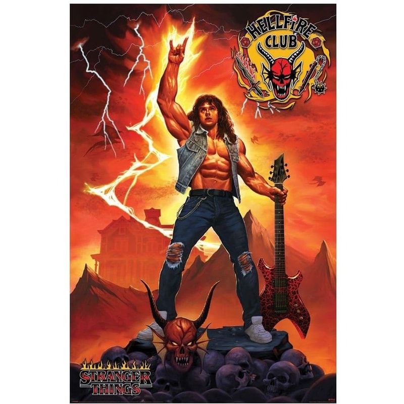 PYRAMID AMERICA, LP Αφίσα Stranger Things Hellfire Club Rock God 61x91 cm