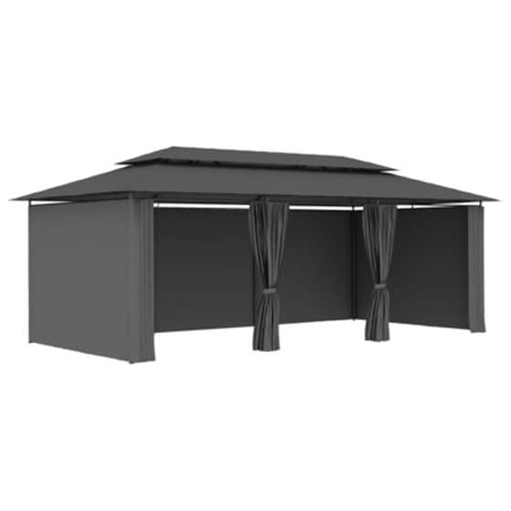 Vidaxl Κιόσκι Με Κουρτίνες Ανθρακί 600 X 298 X 270 Εκ. image 5