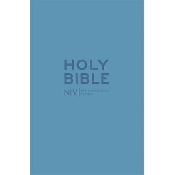NIV Pocket Cyan Soft-tone Bible with Zip image 0