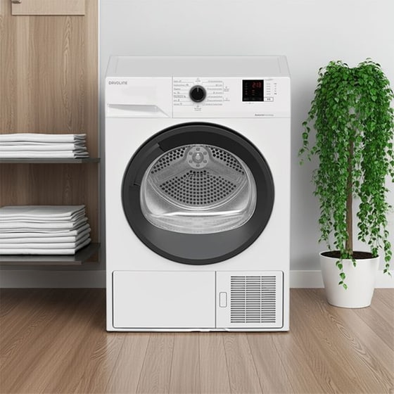 DAVOLINE DRWD 8001C 8 kg με Αντλία Θερμότητας Λευκό Στεγνωτήριο Ρούχων image 3