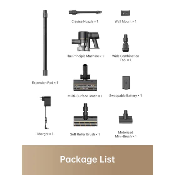 DREAME R10 Pro Cordless Vacuum 150 AW 0.6 L Μαύρη Σκούπα Stick image 8