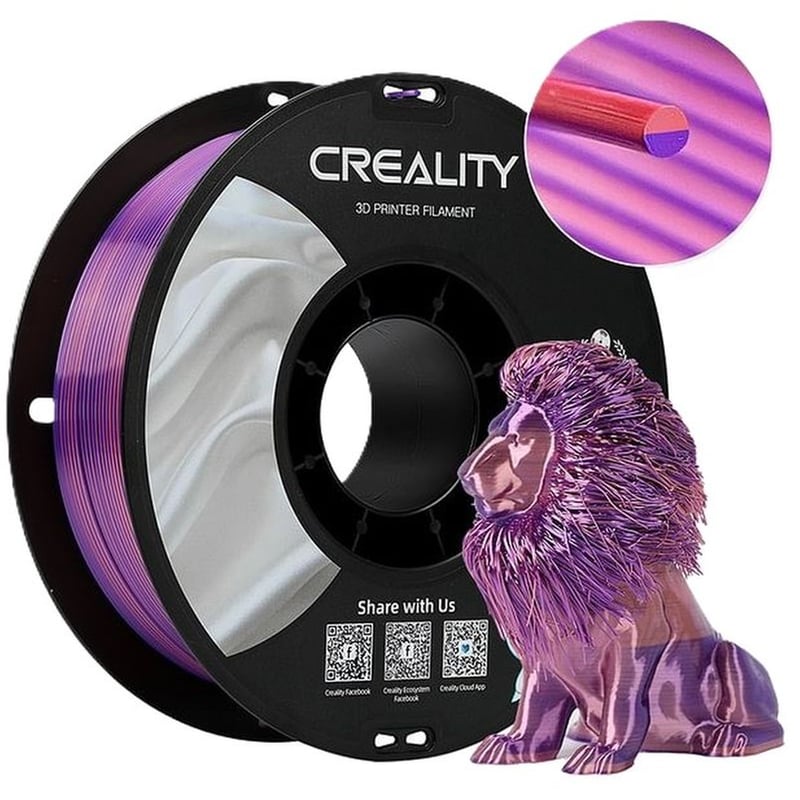 CREALITY Νήμα 3D Εκτυπωτή CR-SILK 1kg 1.75mm - Ροζ/Μωβ