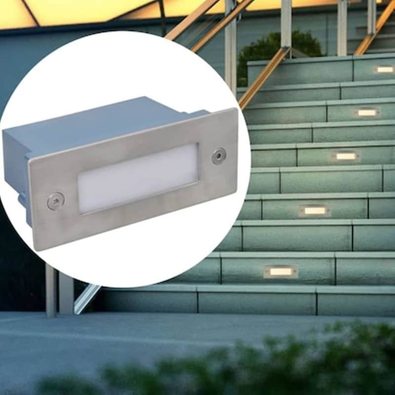 VIDAXL Vidaxl Φωτιστικά Led Χωνευτά Για Σκάλες 6 Τεμ. 44 X 111 X 56 Χιλ.