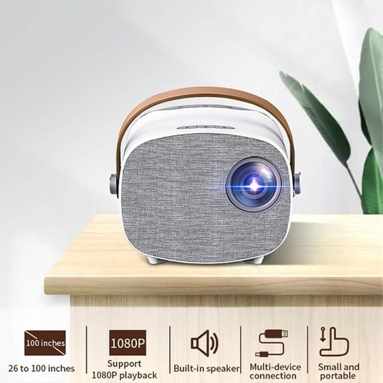 Yg230 Mini Projector Με Ενσωματωμένα Ηχεία Λευκός image 6