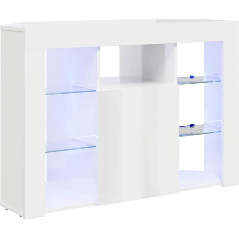 Έπιπλο Τηλεόρασης VidaXL Γωνιακό με LED 100 x 40 x 68 cm - Μαύρο