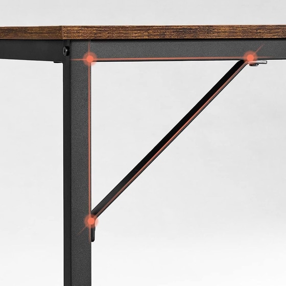Γραφείο Μελέτης Vasagle Από Μοριοσανίδα 120x60x75 cm - Καφέ image 3