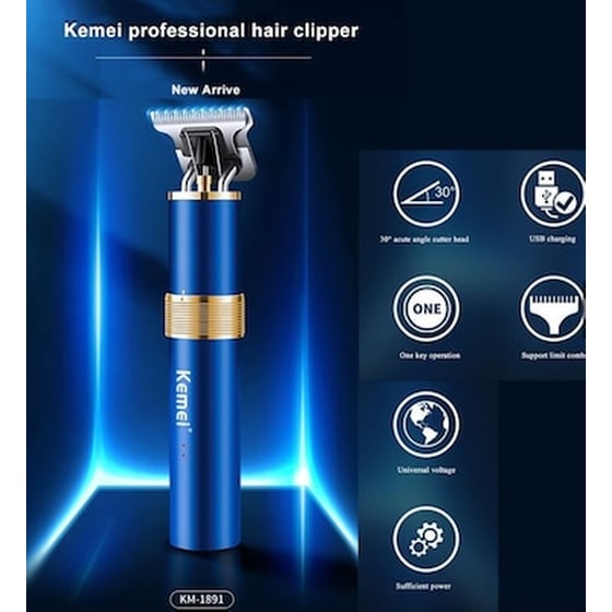 Επαναφορτιζόμενη Ξυριστική Μηχανή Προσώπου Kemei Km-1891 image 1