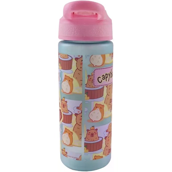 Παγούρι Gim με Καλαμάκι Capybara Happy Life 600ml image 3