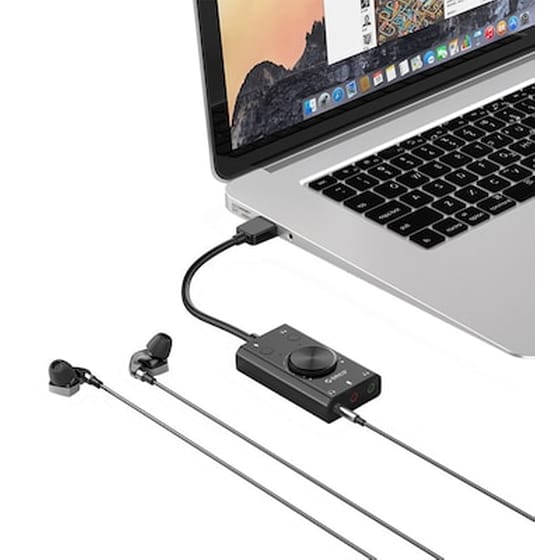 Κάρτα Ήχου Orico SC2 USB 3x 3.5mm, Volume Control - Μαύρο image 1