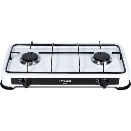 Διπλή Επιτραπέζια Εστία Αερίου PROMIS KG200 Stove Λευκό image 0