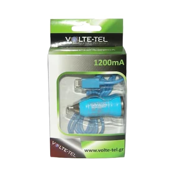 Φορτιστής Αυτοκινήτου Volte-Tel Lightning - Μπλε image 1