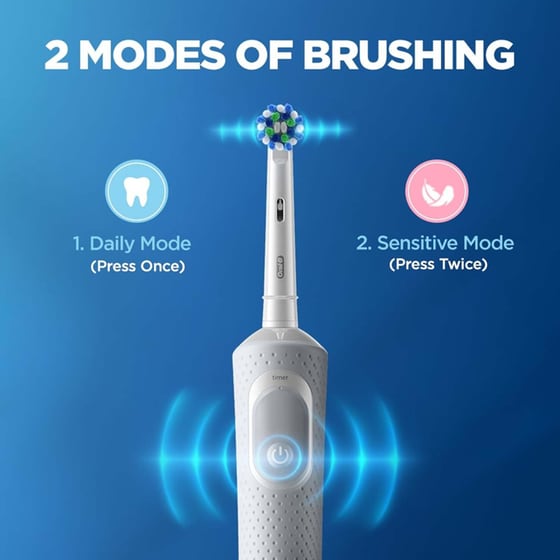 Ηλεκτρική Οδοντόβουρτσα ORAL-B VITALITY 100 με Κεφαλή Cross Action - Λευκό image 9