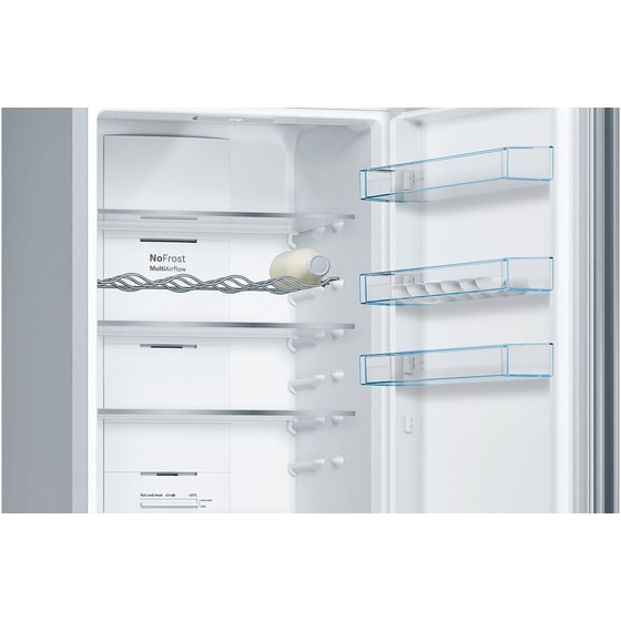 BOSCH KGN39VIEB Total No Frost 368 Lt Brushed Steel Ψυγειοκαταψύκτης image 4