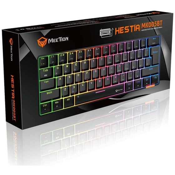 Meetion Mt-mk005bt Bluetooth Μηχανικό Gaming  Πληκτρολόγιο Us Μαύρο image 3