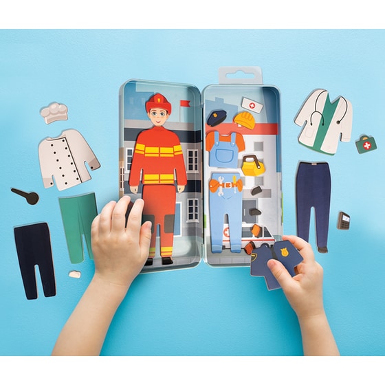 HappiHobbi Magnet Tins City Heroes/ Fashion Girl/ Mermaid Princess Εκπαιδευτικοί Χάρτινοι Μαγνήτες 1 Τμχ - Τυχαία Επιλογή Σχεδίου image 5