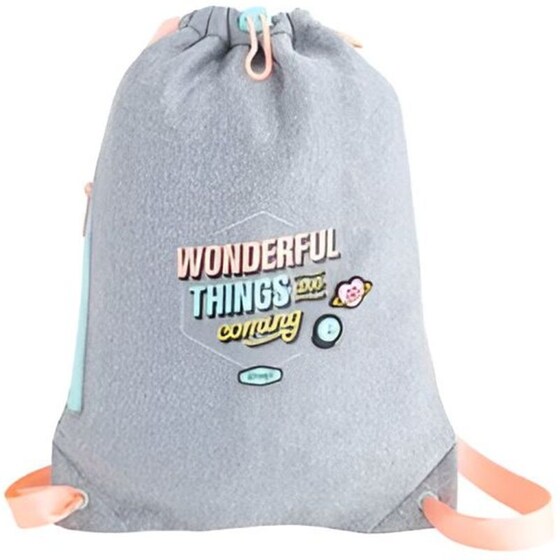 Τσάντα Πλάτης Mr. Wonderful Κορδόνι&nbsp;Wonderful&nbsp;Things 1 Θήκης Γκρι image 0