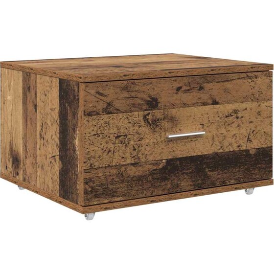 Γραφείο VidaXL από Επεξεργασμένο Ξύλο 131,5x50x106,5 cm - Παλιό Ξύλο image 3