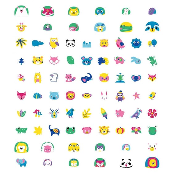 Avenir Nail Sticker 78 Τεμάχια - Animals image 1