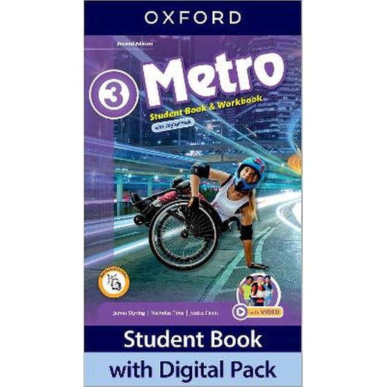 Metro 3: Student Book and Workbook with Digital Pack (A1-A2;B1-B2) image 0