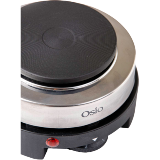 Επιτραπέζια Εστία Ηλεκτρική OSIO OHP-2410 500 W Ασημί image 4