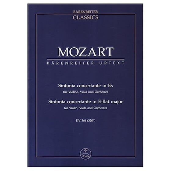 Βιβλίο Για Σύνολα Barenreiter Mozart - Sinfonia Concertante In Eb Major Kv 364 [pocket Score] image 1