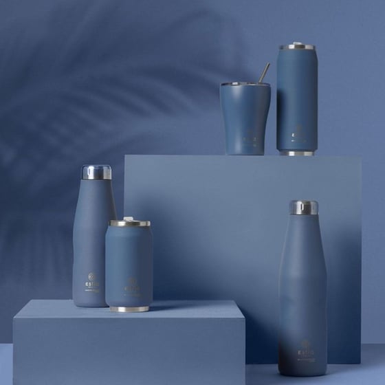 Θερμός Estia Home Art Save The Aegean Denim Blue 500 ml image 5
