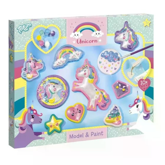 Σετ Κατασκευής Totum Μονόκερων με Καλούπια & Χρώματα image 0