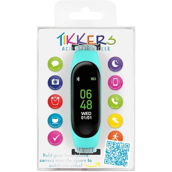 Activity Tracker Tikkers Παιδικό Με Υφασμάτινο Λουράκι - Cyan image 1