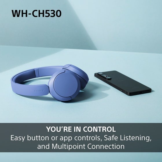 Sony WH-CH530 Ασύρματα Ακουστικά Κεφαλής Bluetooth - Cobalt image 5