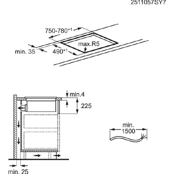 AEG TH84CC23CZ 80 cm Μαύρο Εστία Επαγωγική Αυτόνομη image 7