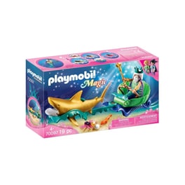PLAYMOBIL® Magic Βασιλιάς Της Θάλασσας με Άμαξα Καρχαρία (70097)