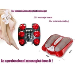 Ισχυρή Συσκευή Μασάζ Shiatsu Ποδιών Με Θέρμανση Υπερύθρων.