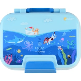 Φαγητοδοχείο με Κουτάλι και Πιρούνι Estia Home Art Save the Aegean Ocean Play 1030 ml