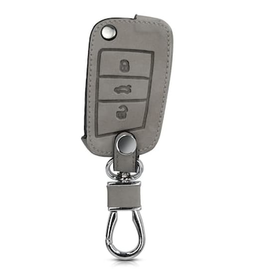 Kw Θήκη Κλειδιού Vw Golf 7 Mk7 - Συνθετικό Δέρμα - 3 Κουμπιά - Grey (48576.06) image 3