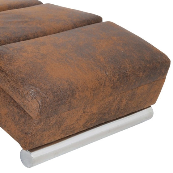 Πολυθρόνα Μασάζ VidaXL από Συνθετικό Καστόρι - Καφέ image 5