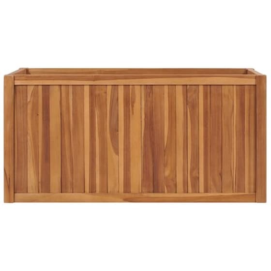 Vidaxl Ζαρντινιέρα 100 X 50 X 50 Εκ. Από Μασίφ Ξύλο Teak image 2