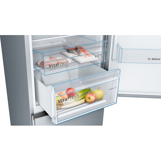 BOSCH KGN39VIDB Total No Frost 368 Lt Brushed Steel Ψυγειοκαταψύκτης image 5