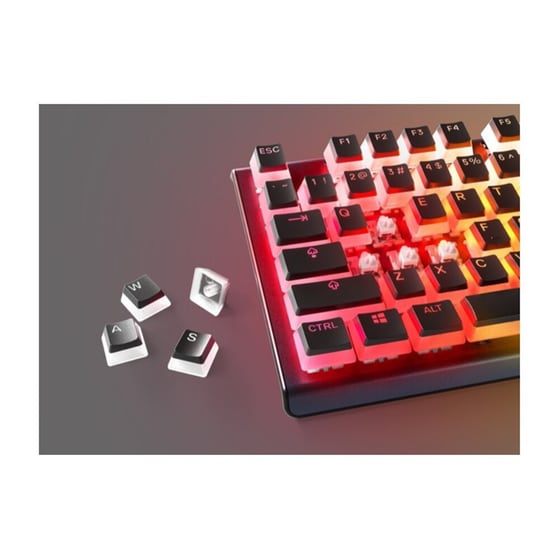 SteelSeries PrismCaps universal Double-Shot PBT Keycaps Μαύρο image 1
