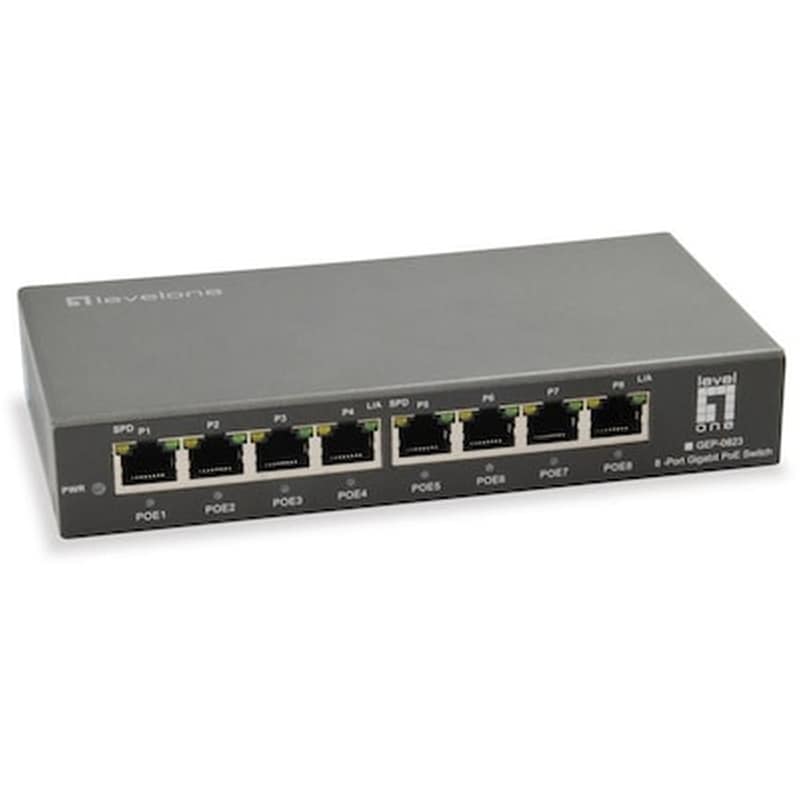 LEVEL ONE LevelOne GEP-0823 Network Switch Gigabit Ethernet (1000 Mbps) PoE Support