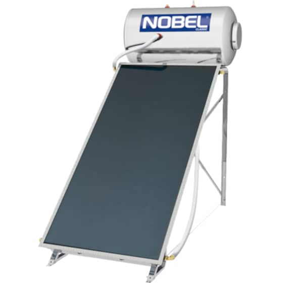 Ηλιακός Θερμοσίφωνας NOBEL Classic Inox 120L/2τμ Τριπλής Ενέργειας Κεραμοσκεπής image 1