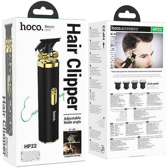 HOCO HP22 Κουρευτική Μηχανή Επαναφορτιζόμενη Μαύρη image 5