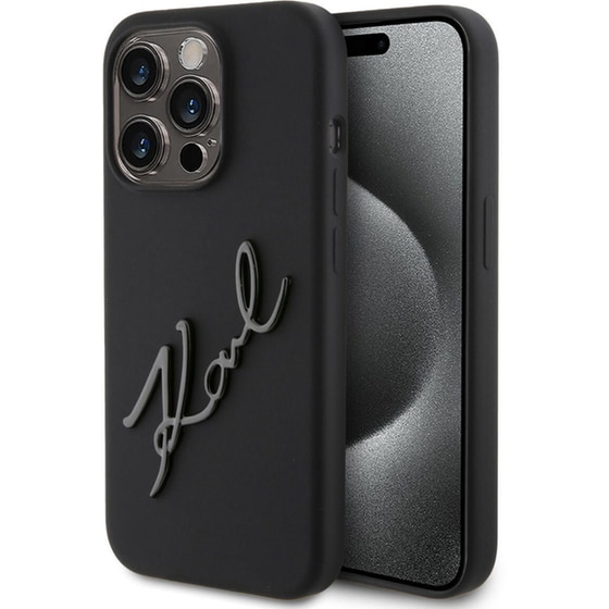 Θήκη Apple iphone 15 Pro - Karl Lagerfeld Karl Script Logo - Μαύρο image 0